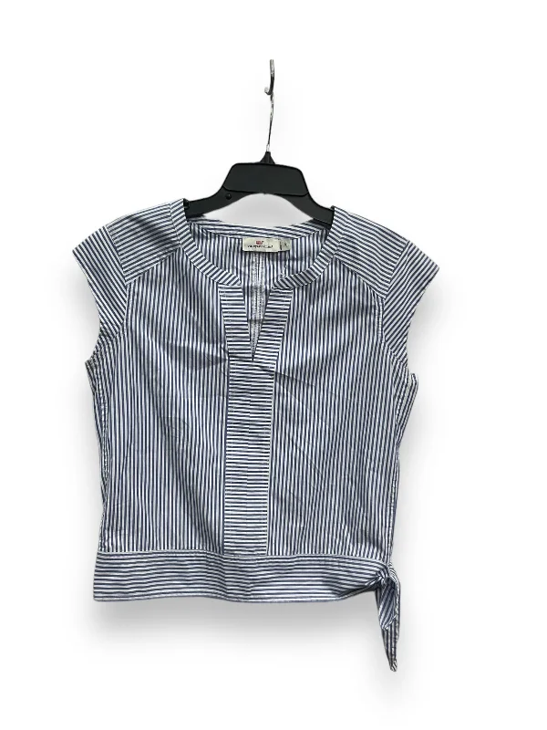 Top Sleeveless By Vineyard Vines In Striped Pattern, Size: S