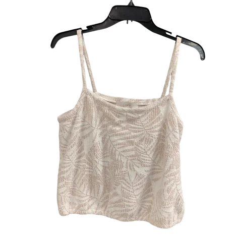 Top Sleeveless By Loft In White, Size: S