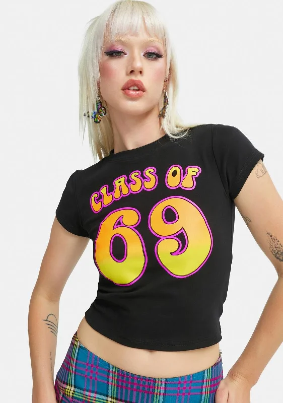 Feminine Soft - Hued Look Old School Cool Baby Tee