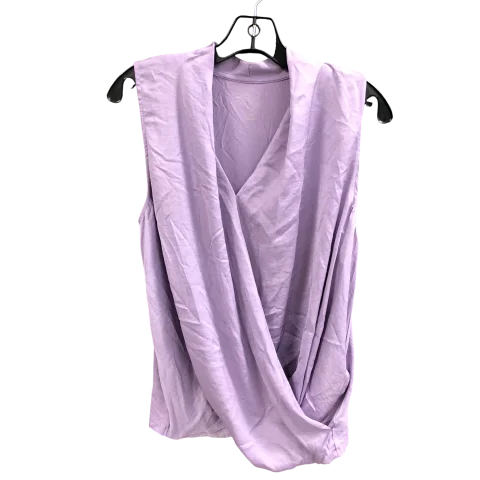 Top Sleeveless By A New Day In Purple, Size: M