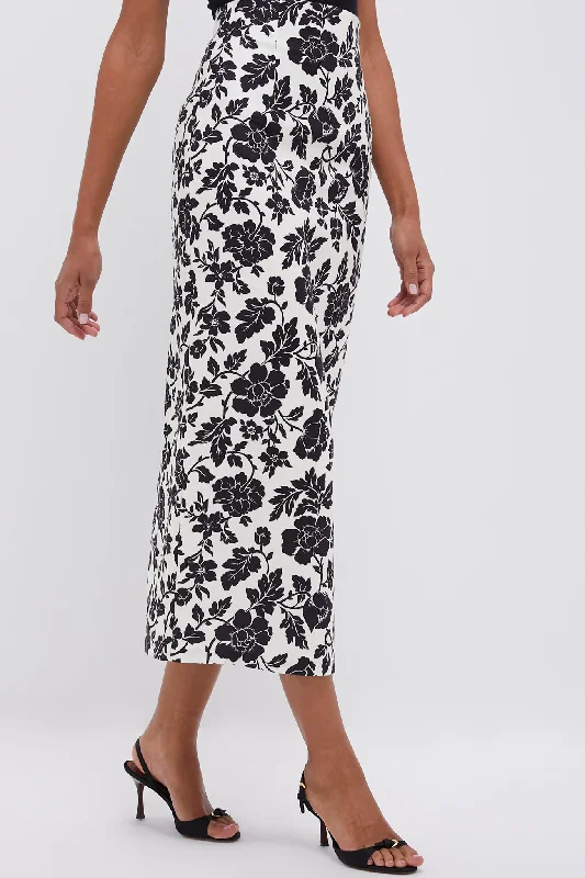 Cool Prices Bone and Black Romeo Column Skirt