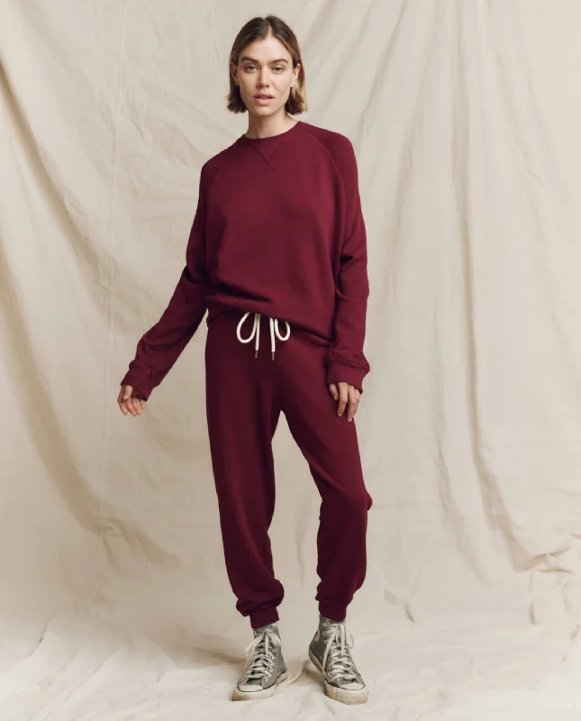 Grab Romantic Date - Night Styles Now The Slouch Sweatshirt. Solid -- Plum