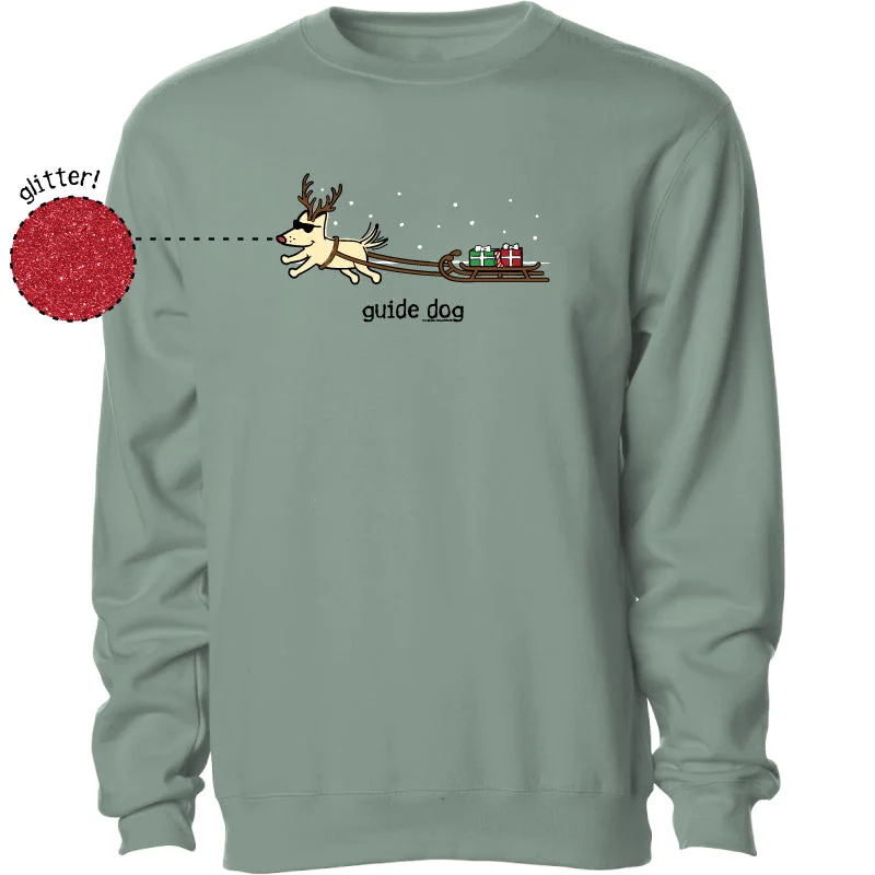 Durable Fashion Picks Guide Dog - Crewneck Sweatshirt