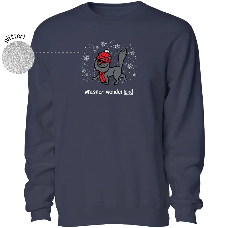 Elegant Attire For The Modern Lady Glitter Whisker Wonderland - Crewneck Sweatshirt