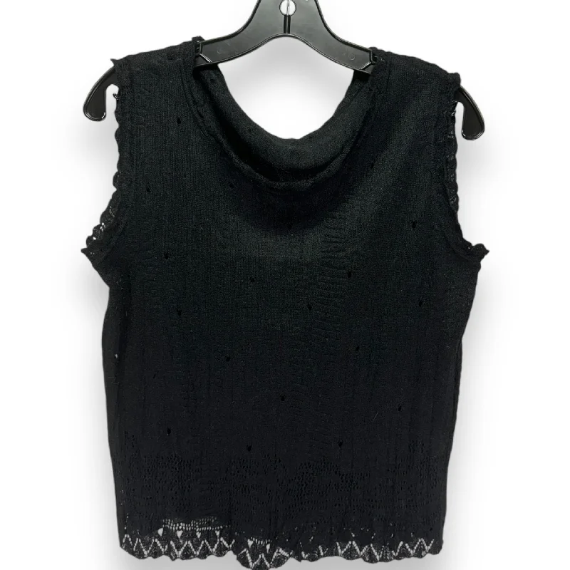 Top Sleeveless By haat In Black, Size: S