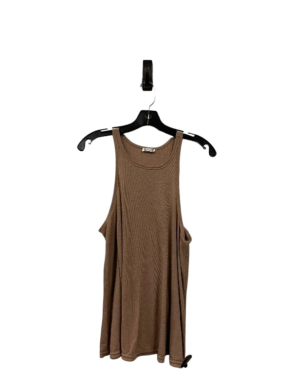 Top Sleeveless By Free People In Brown, Size: S