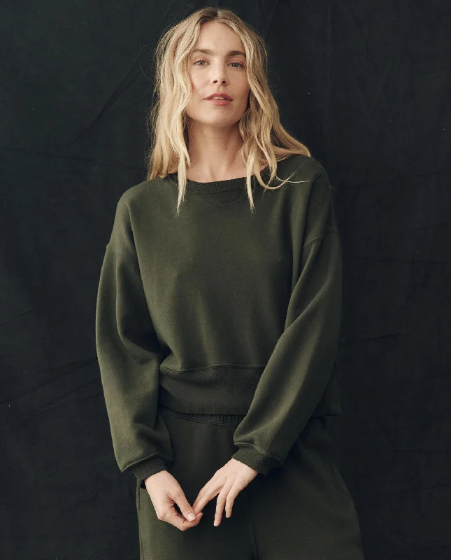 Chic Allure The League Sweatshirt. -- Woodland Green