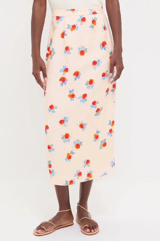 Floral Style Watercolor Floral Isla Skirt