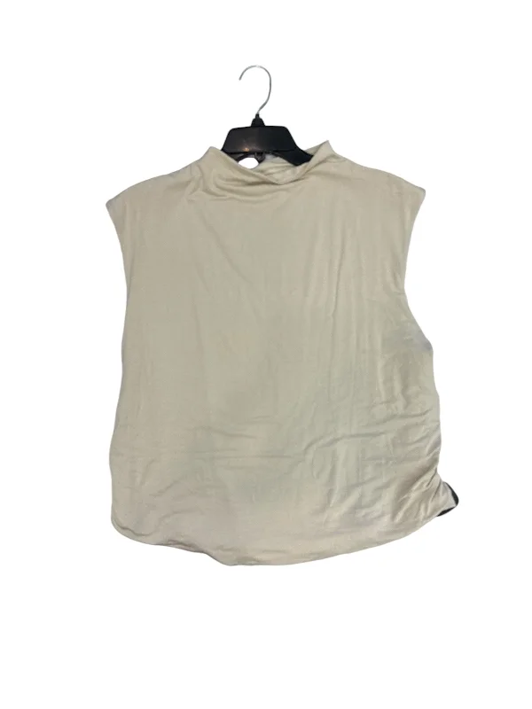 Top Sleeveless By A New Day In Cream, Size: 2x