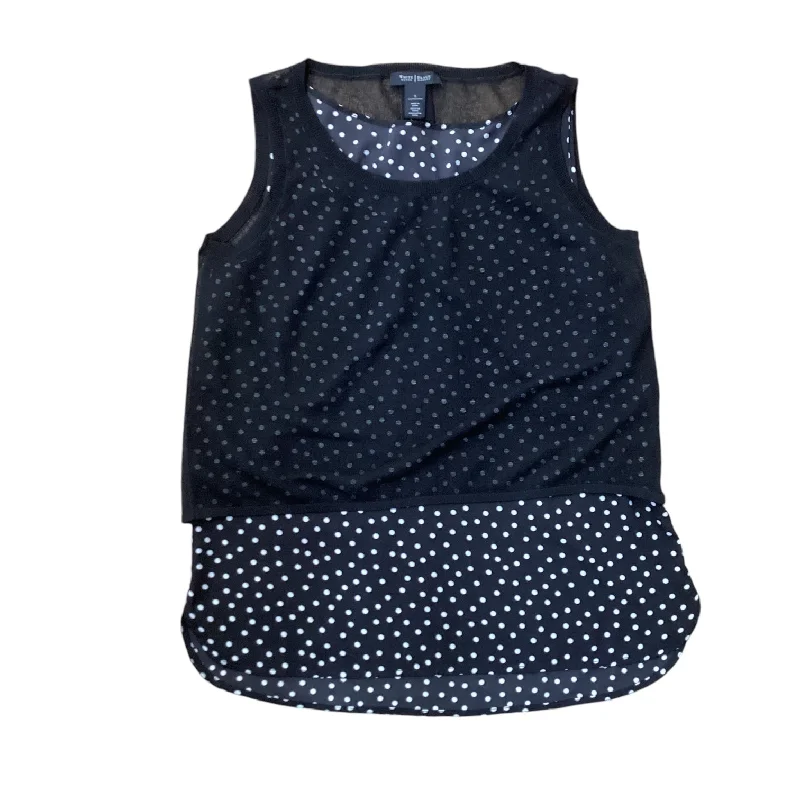 Top Sleeveless Designer By White House Black Market In Black, Size: S