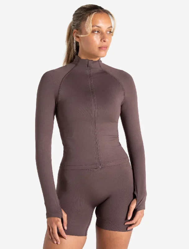 Big Savings Sculpt Seamless Zip Jacket - Mocha