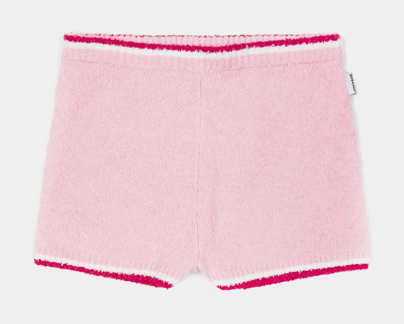 Hot Trends Tipped Sweater Shorts (Pink)