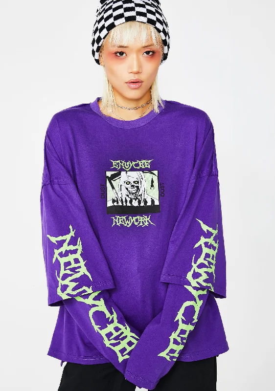 Discount Extravaganza Dust Reaper Layered Sleeve Tee