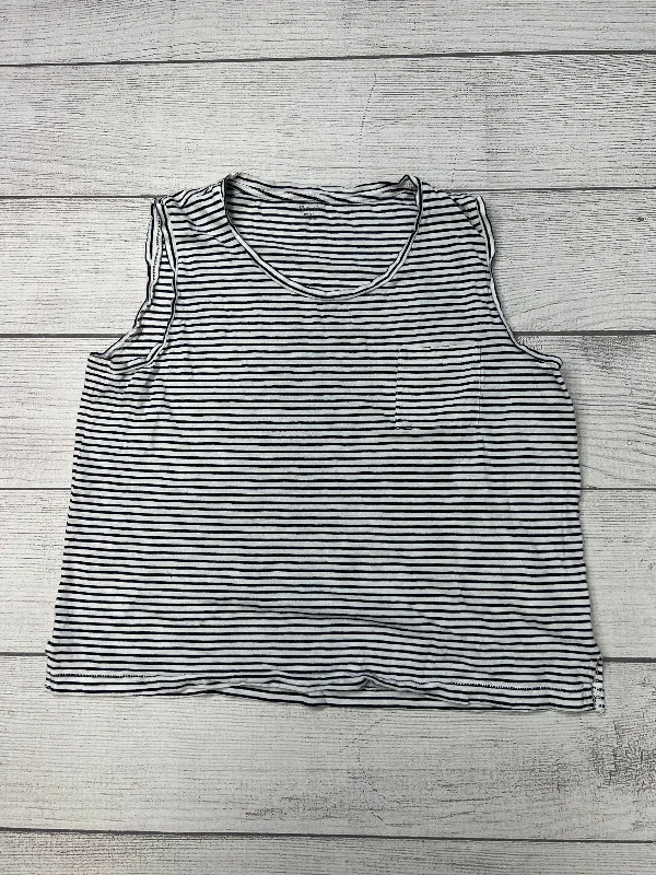 Top Sleeveless By Madewell In Striped, Size: Xl