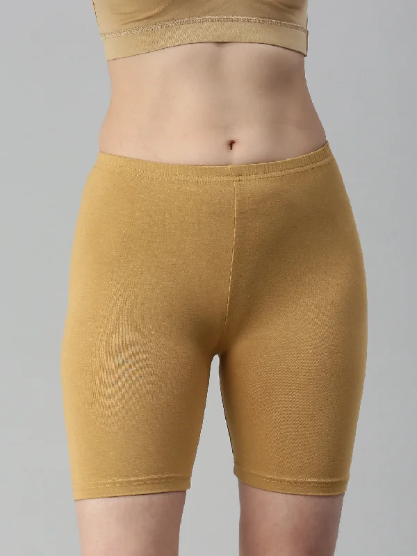 Trendy Aesthetics Yoga Shorts-Honey