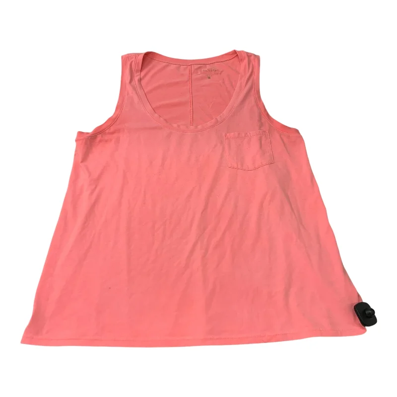 Top Sleeveless Designer By Lilly Pulitzer In Pink, Size: L