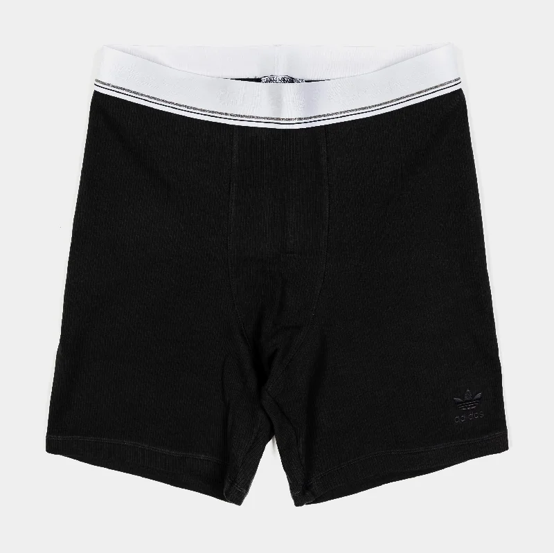 Feminine Elegance Tape Ribbed Womens Shorts (Black/White)