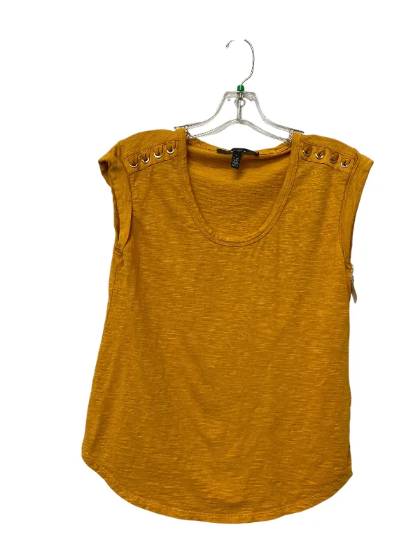 Top Sleeveless By White House Black Market In Yellow, Size: S