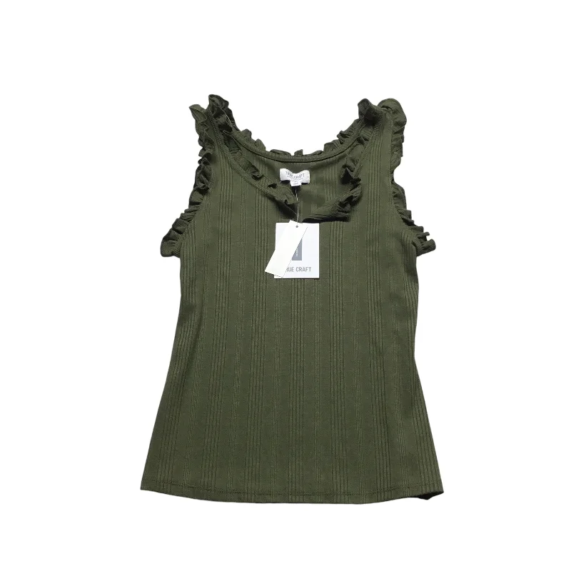 Top Sleeveless By True Craft In Green, Size: S