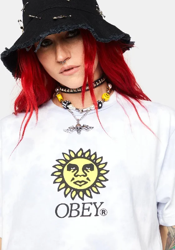 Elegant Contour Obey Sunshine Tie Dye Tee