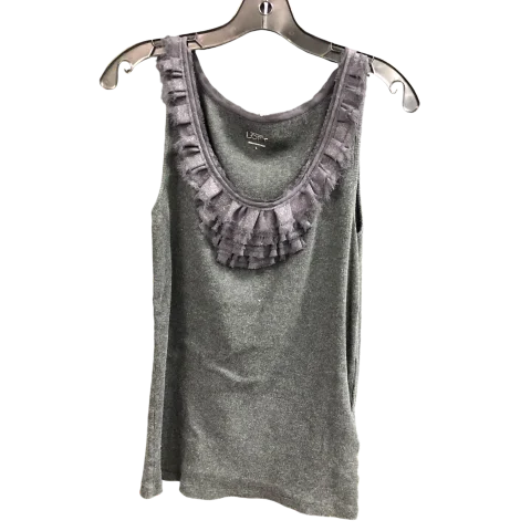 Top Sleeveless By Ann Taylor In Grey, Size: L