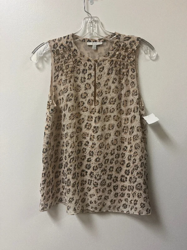 Top Sleeveless By Joie In Animal Print, Size: Xs