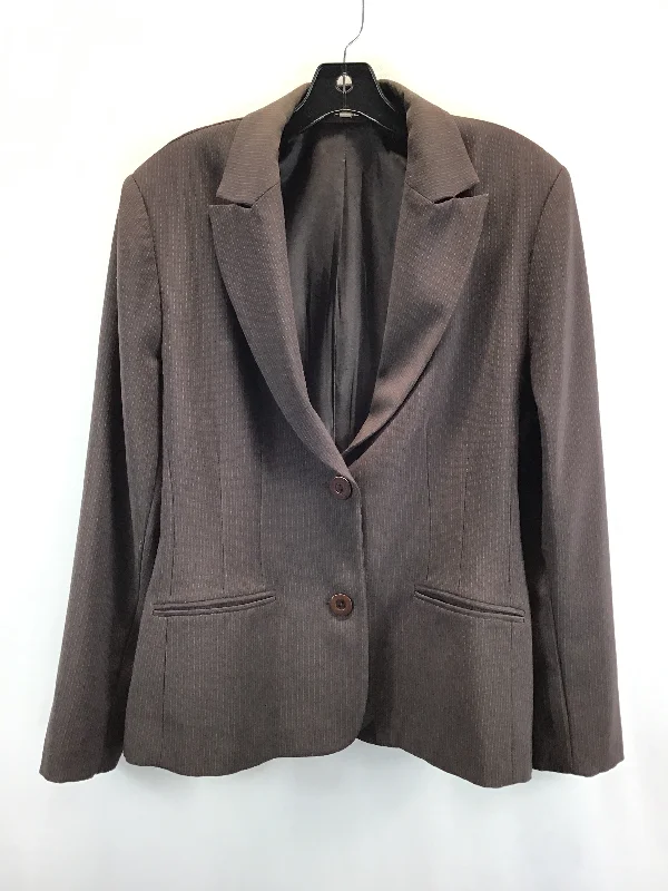 Blazer By Harve Bernard In Brown, Size: 16