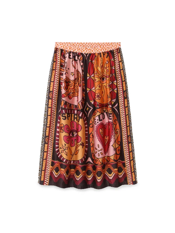 Limited Time Vanessa Printed Midi Skirt