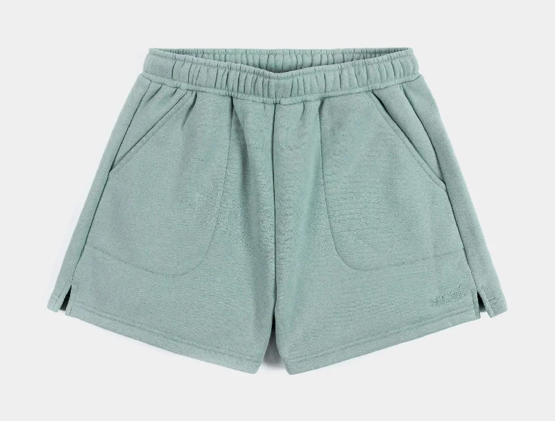 Trend Alert Leila Fleece Womens Shorts (Sage)