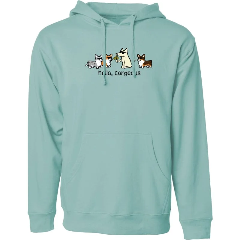 Fashion Forward Hello Corgeous - Sweatshirt Pullover Hoodie