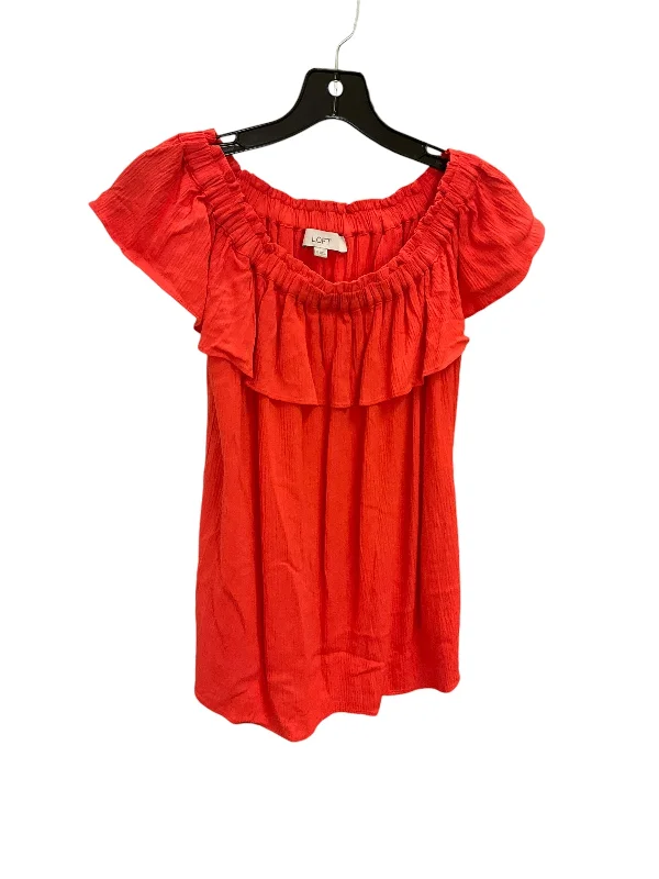 Top Sleeveless By Loft In Orange, Size: Xs