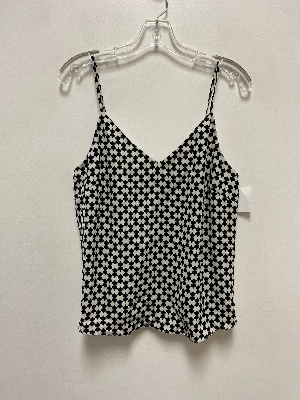 Top Sleeveless By Lucy Paris In Black & Cream, Size: M