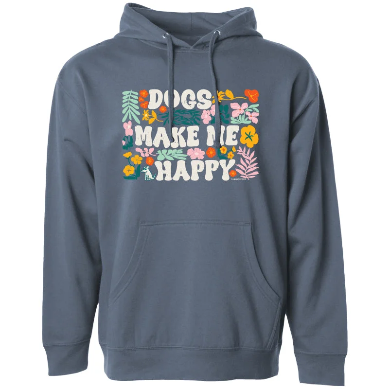 Weekend Exclusive Dogs Make Me Happy - Sweatshirt Pullover Hoodie