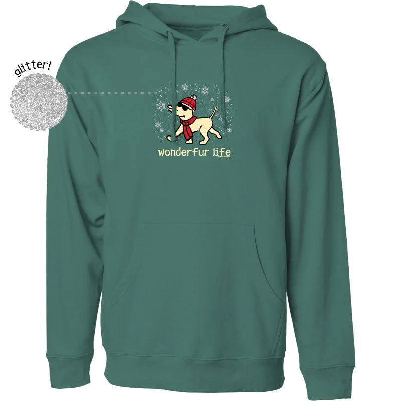 Timeless Elegance Redefined Glitter Wonderfur Life- Sweatshirt Pullover Hoodie