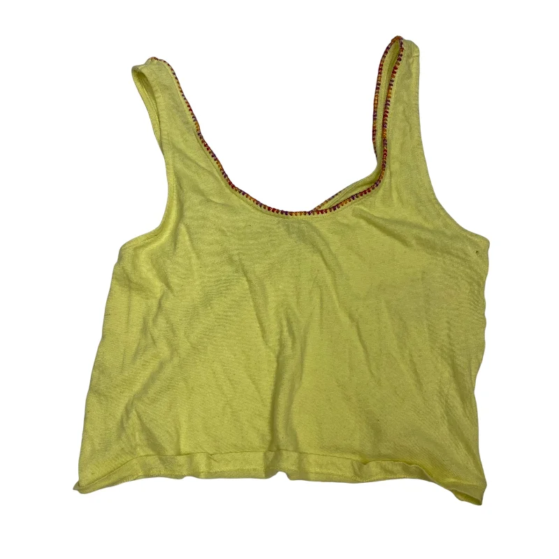 Top Sleeveless By Free People In Yellow, Size: Xs