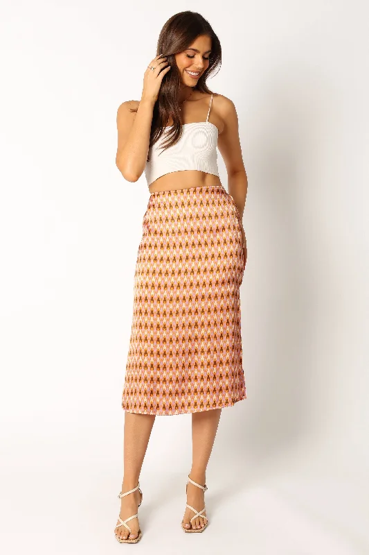 Minimalist Office - Ready Style Marley Midi Skirt - Mocha