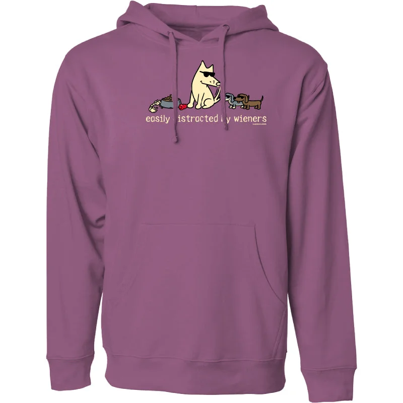 Chic Styles Easily Distracted By Weiners - Sweatshirt Pullover Hoodie