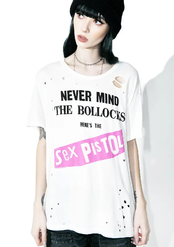 Mega Sales What Bollocks Distressed Tee