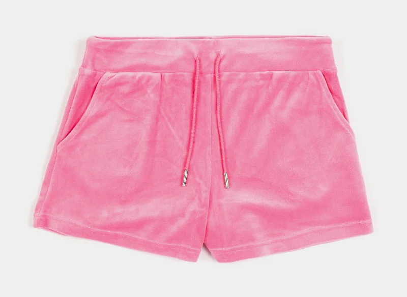 Trendsetting Threads OG Bling Velour Womens Shorts (Pink)