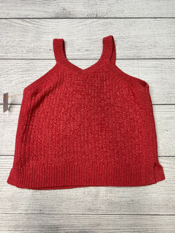 Top Sleeveless By Madewell In Red, Size: S