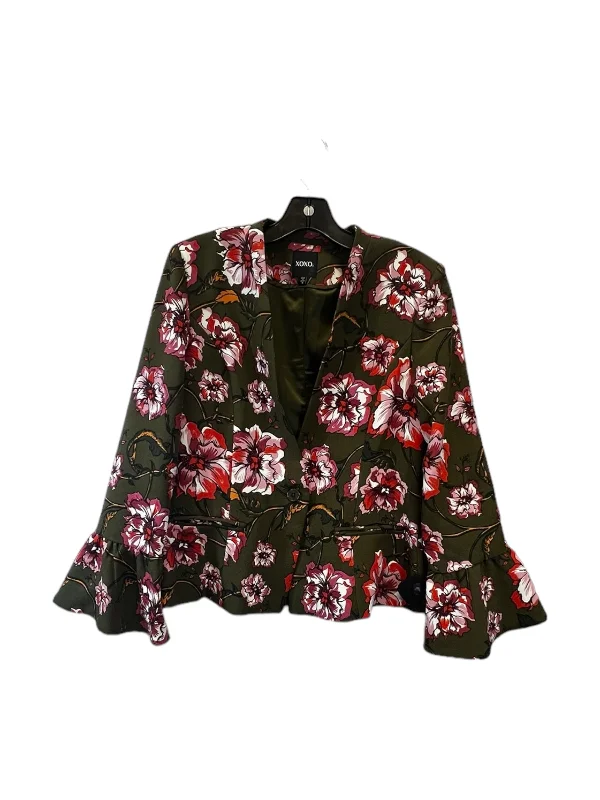 Floral Print Blazer Xoxo, Size M