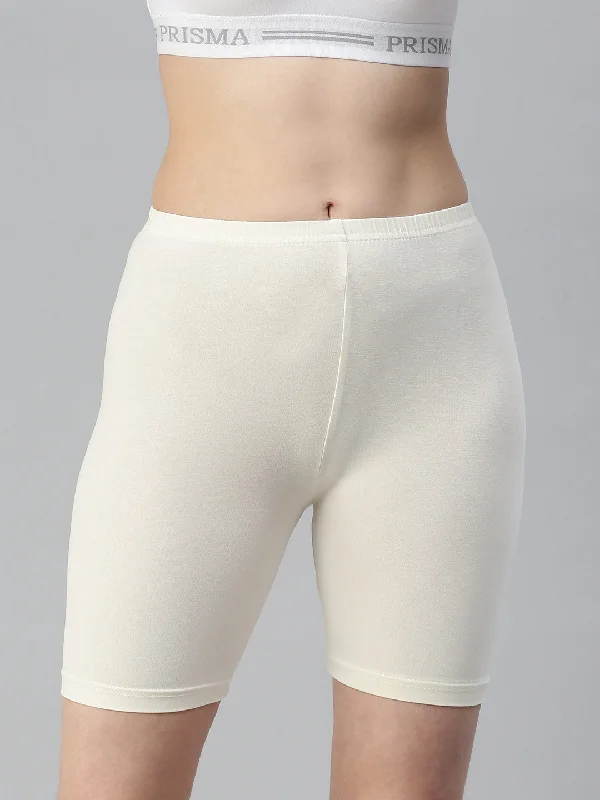 Vintage Style Clothing Sale Yoga Shorts-Cream