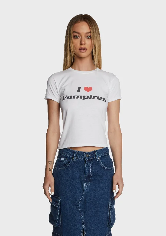 Disco - Inspired Retro Dance Look I Love Vampires Baby Tee