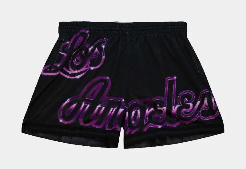 Top Brand Discounts Big Face 4.0 Los Angeles Lakers Womens Shorts (Black)