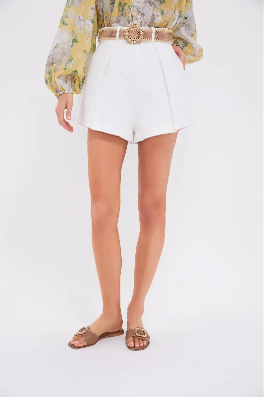 Best Sellers Ivory Acacia Tuck Short