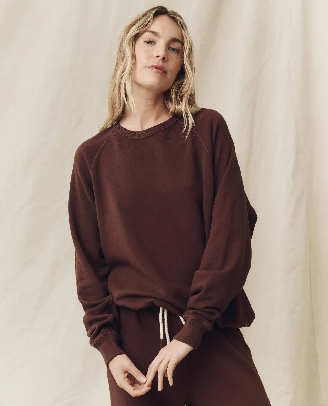 Trendy Aesthetics The College Sweatshirt. Solid -- Toasted Walnut