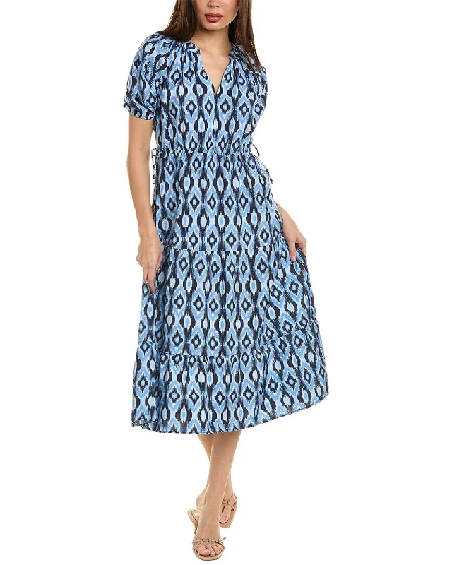 Tropical Island - Inspired Attire Ellen Tracy Tie Midi Dress