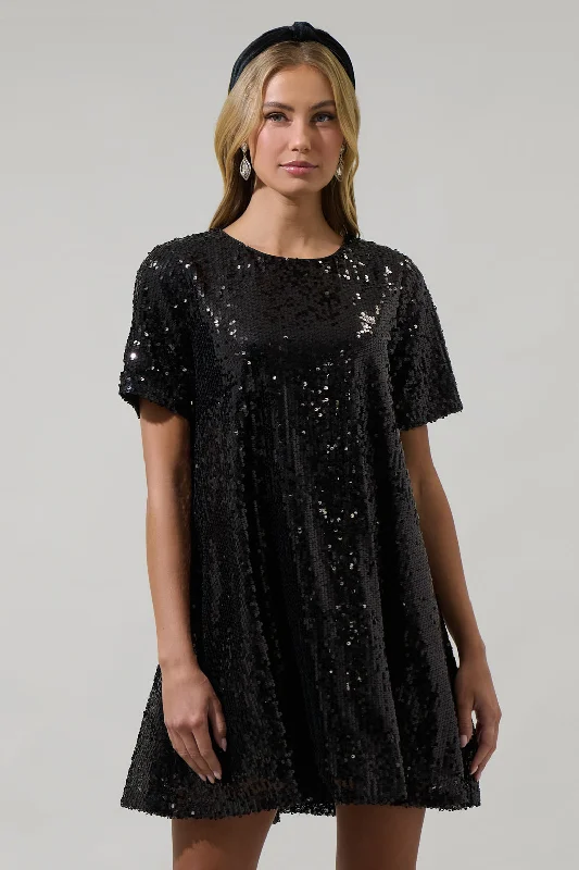 Weekend Special Ginevra Sequin Trapeze Mini Dress