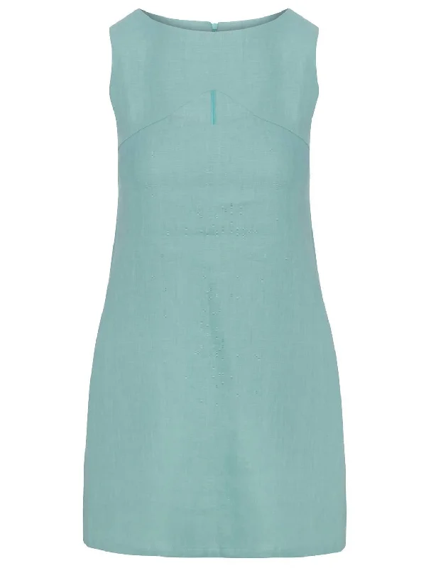 Style Your Wardrobe Tahlia Mini Dress In Seafoam