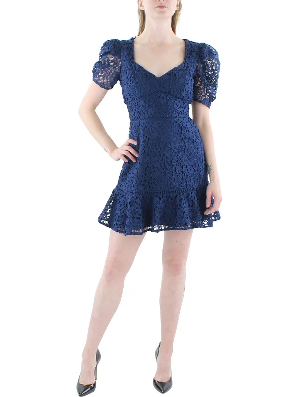 Classic Women's Fashion Womens Crochet Short Mini Dress